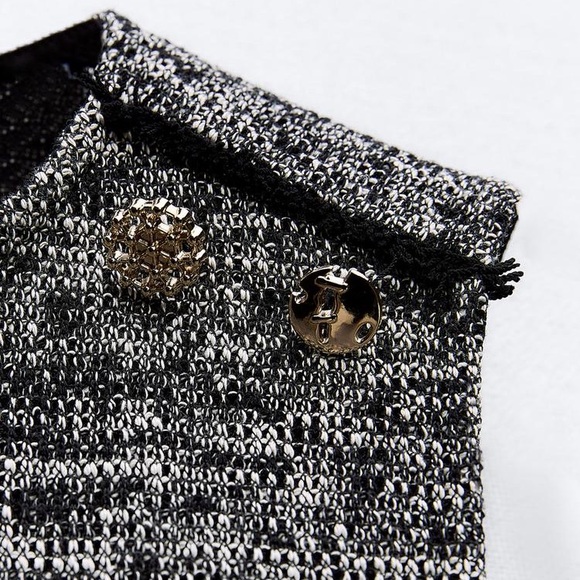 ZARA 🔥 2 PIECE SET🔥 STRUCTURED JACQUARD TOP AND MINI SKIRT - Picture 6 of 13